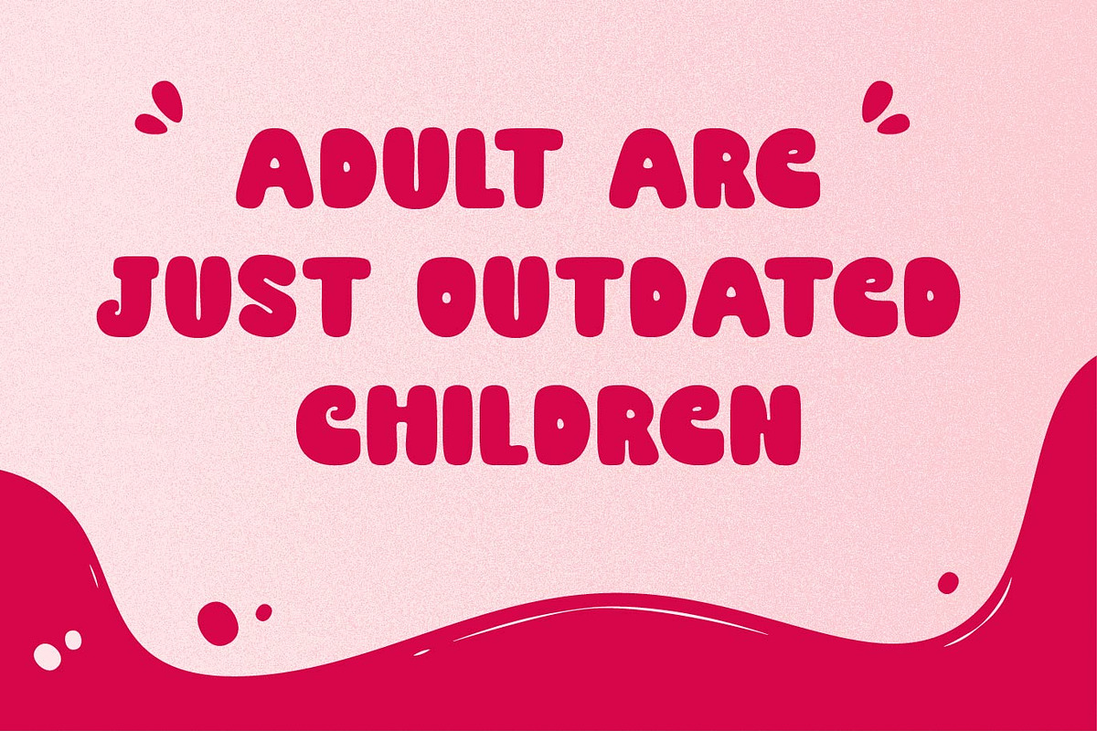 Booba Candy - Bold Bubble Typeface, a Sans Serif Font by PROF STUDIO (Photo 4 of 5)