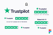 Trustpilot Reviews Design for Figma, a Templates & Theme by Graphic Ghost (Thumbnail 1 of 2)