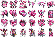 Whimsical Valentine’s Day Clipart, an Illustration by DreamCafeArt (Thumbnail 2 of 6)