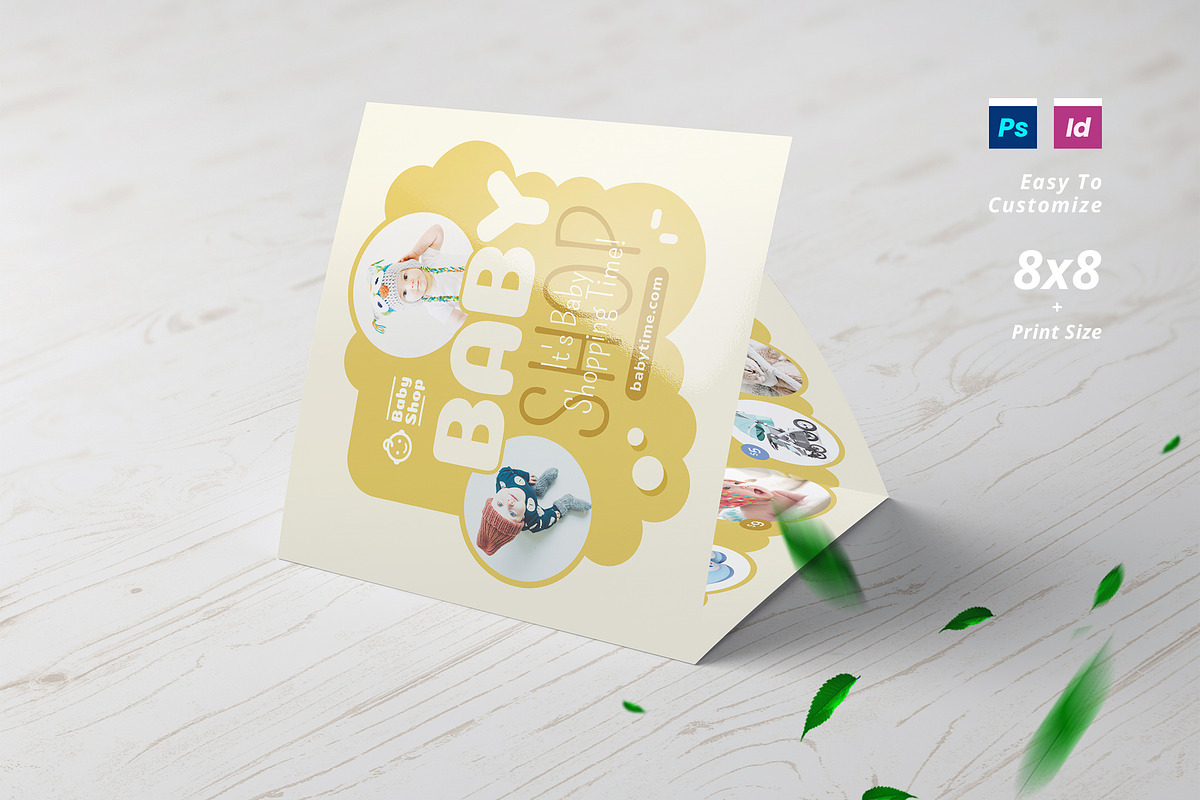 Baby Shop Square Trifold Brochure, a Brochure Template by Designsoul14 (Photo 1 of 5)