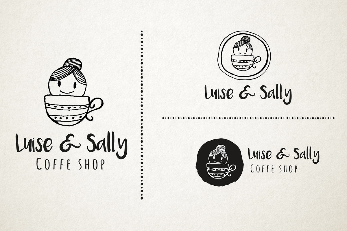 Feminine premade hand drawn logo 01, a Branding & Logo Template by Nues Design (Photo 8 of 11)