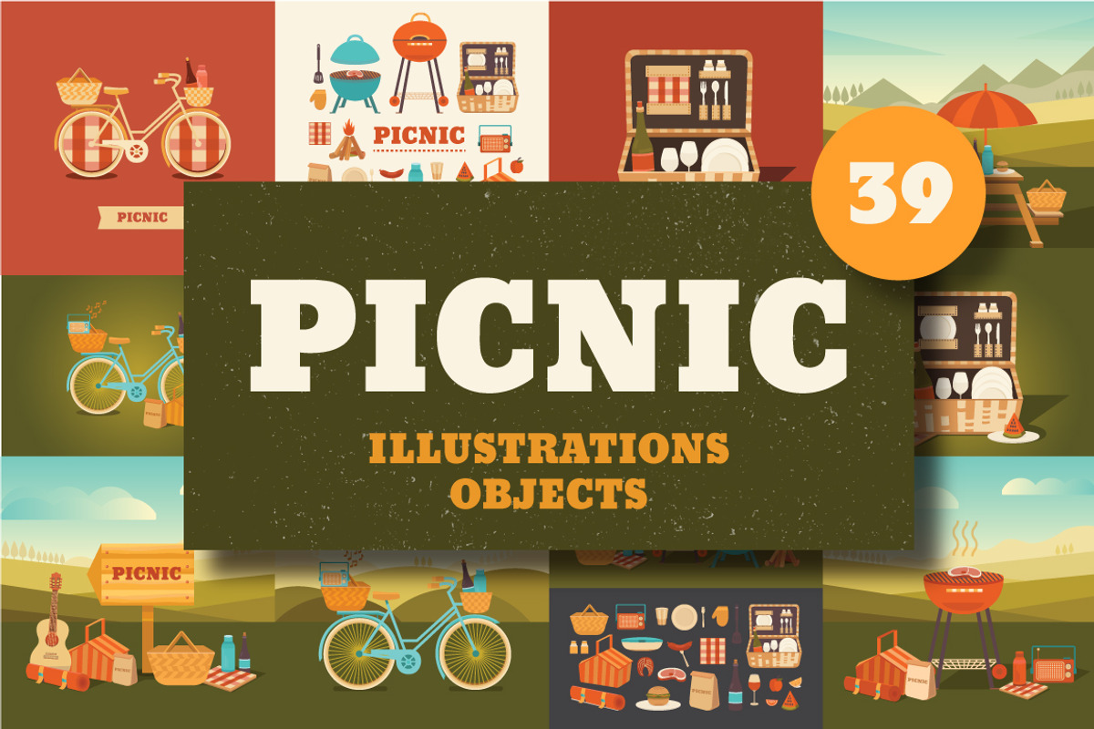 Illustrations picnic and BBQ, a Food Illustration by Dasha Efremova (Photo 1 of 3)