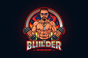 Fitness And Gym Logo, a Branding & Logo Template by Kongstones_std (Thumbnail 3 of 6)