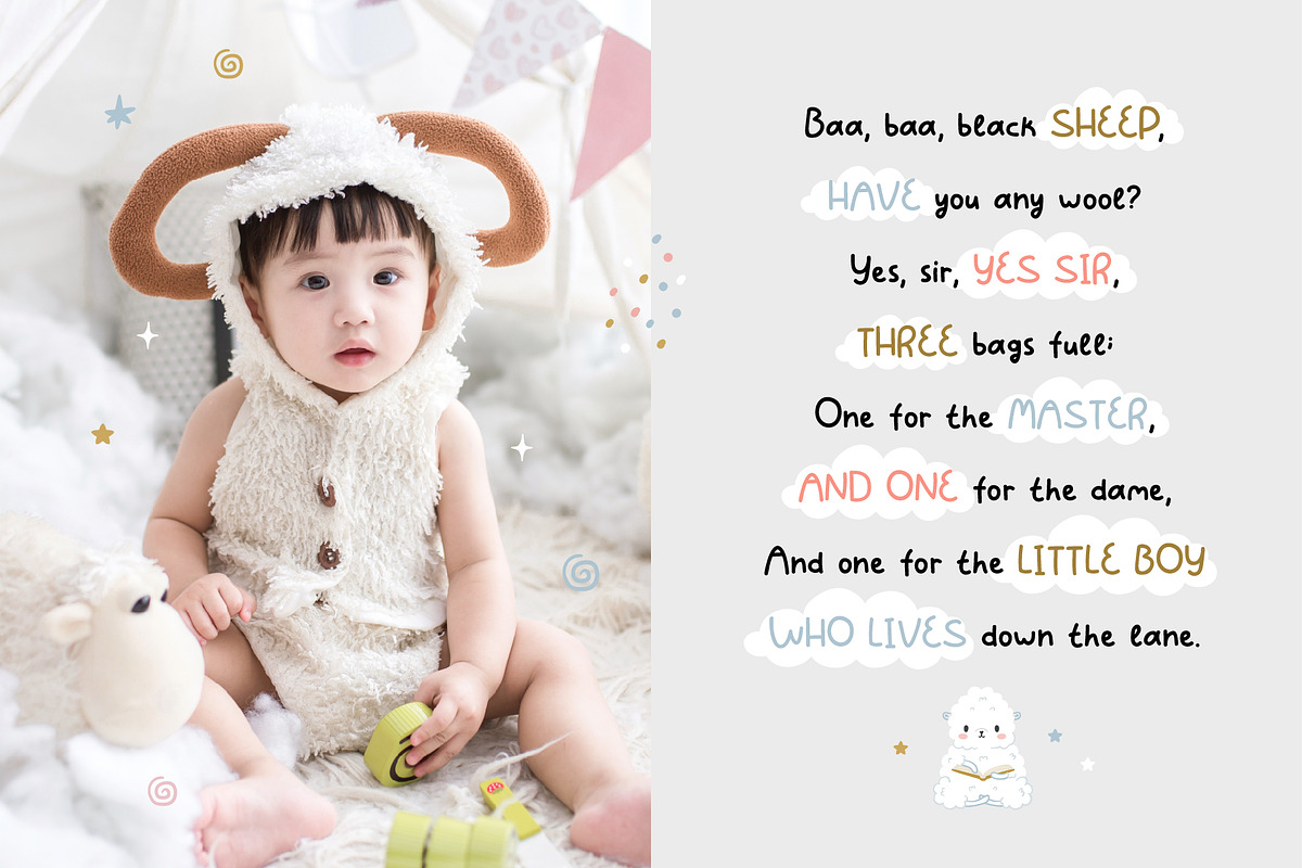 Baby Dreams - Kids font, a Handwritten Font by JuliyArt (Photo 2 of 12)