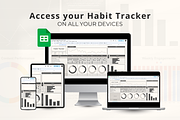 2025 Habit Tracker in Google Sheets, a Stationery Template by Marketello Studio (Thumbnail 4 of 6)