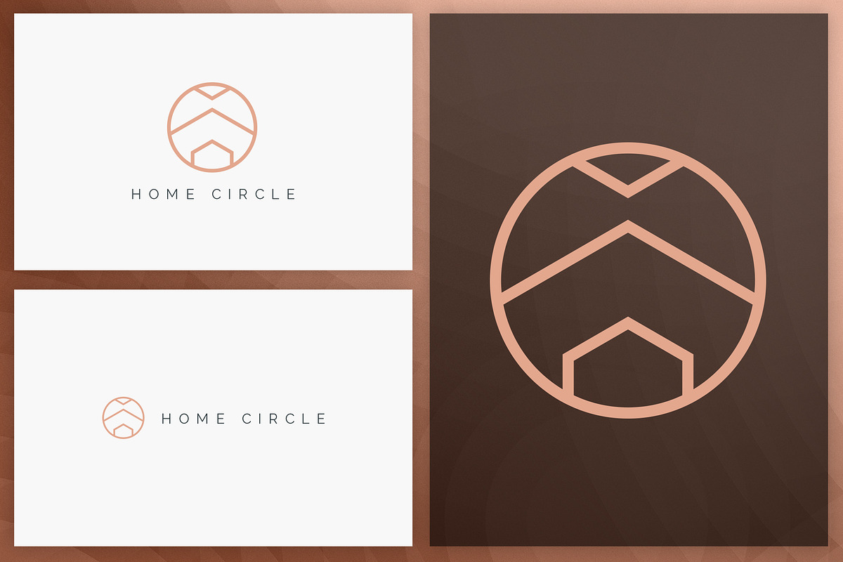 20 Circle geometric logos - outline, a Branding & Logo Template by VP Fonts (Photo 2 of 21)