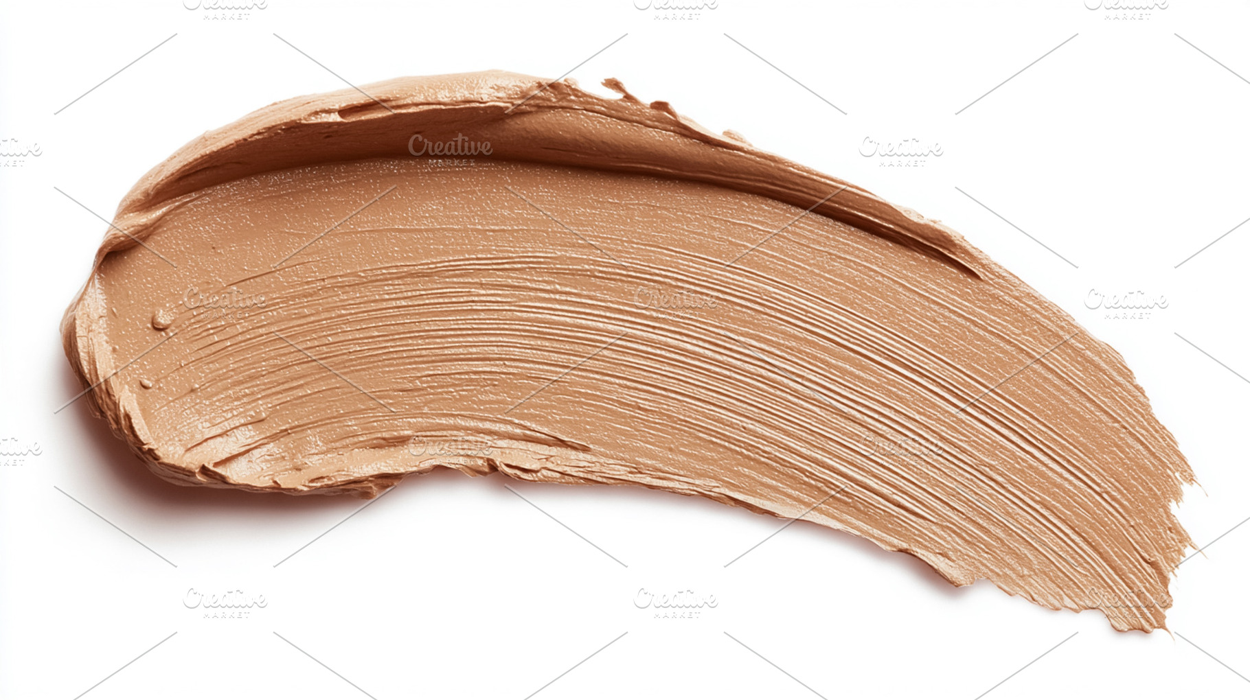 Brown foundation cosmetic product smear with creamy texture and, a Photo by Studio ANNA