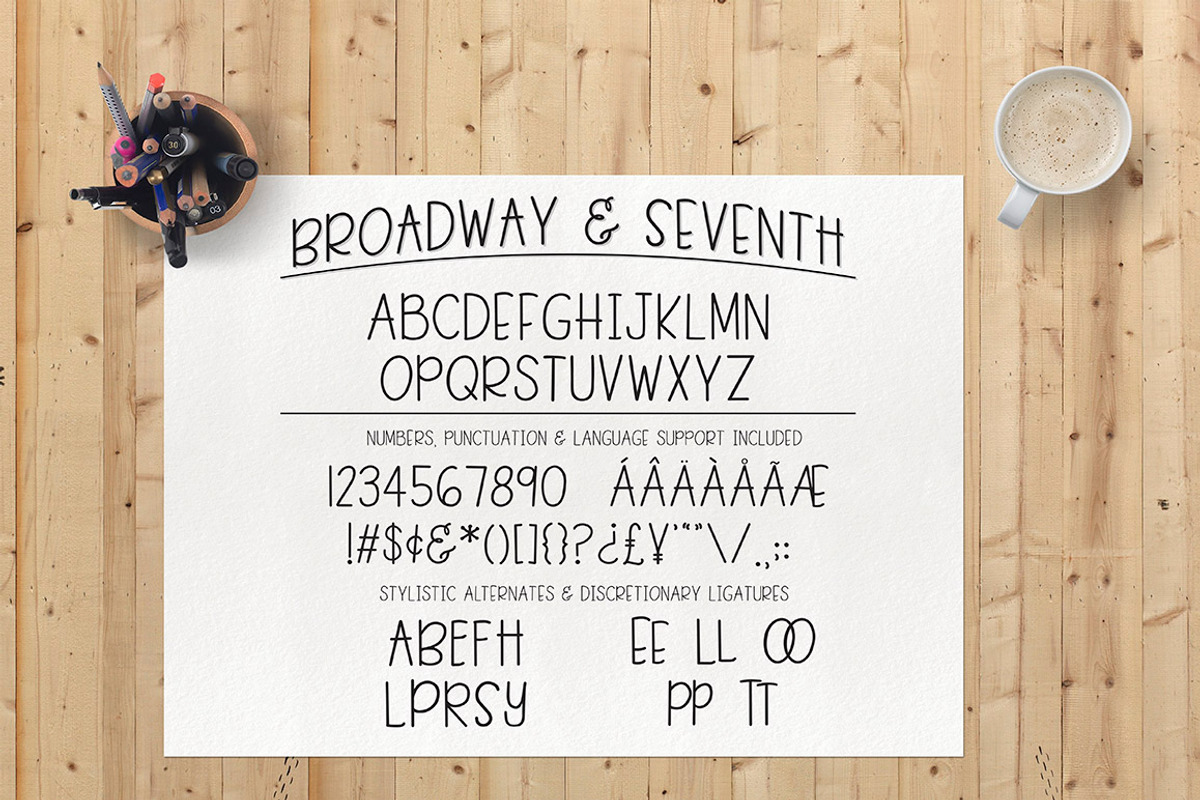 Broadway & Seventh Font preview 3