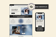 Squarespace website template, a Squarespace Template by Ciel Lumiere (Thumbnail 2 of 11)
