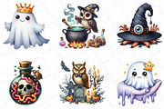 Watercolor Spooky Weird Halloween, an Illustration by DreamPrint404 (Thumbnail 3 of 5)