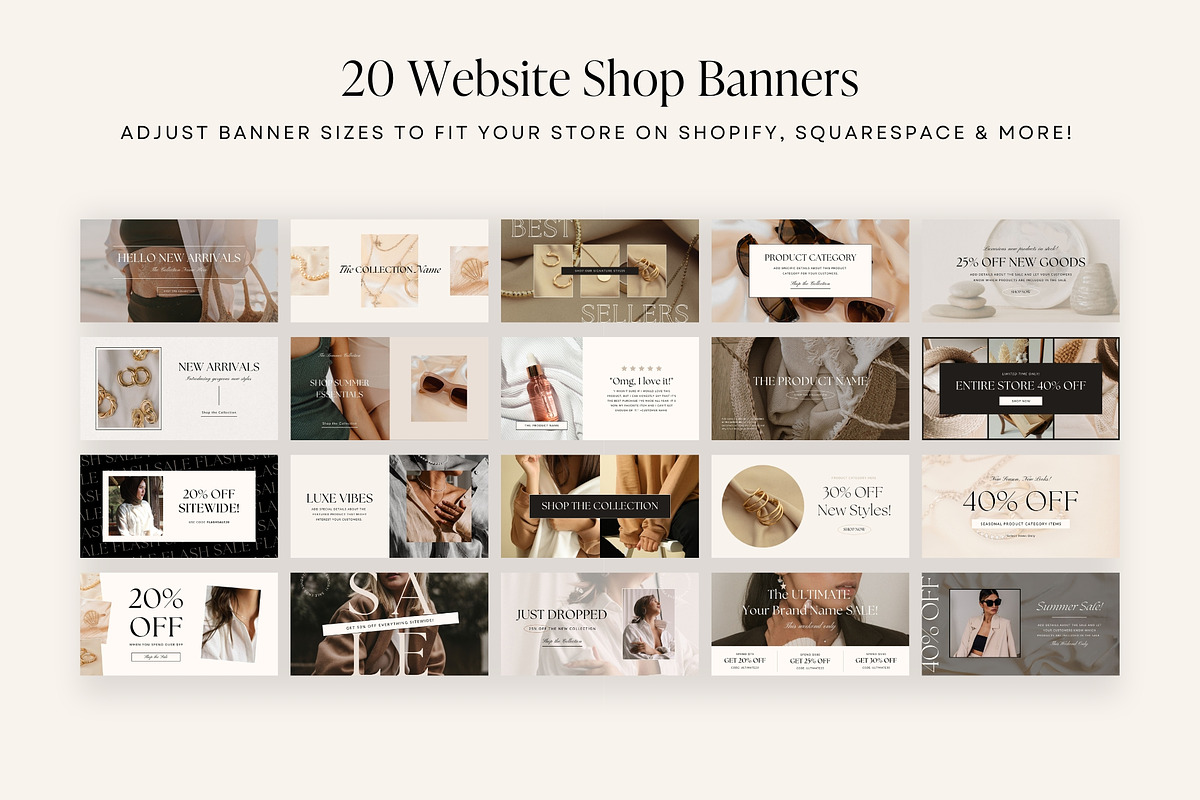 Ecommerce Shop Template Pack | Canva, a Design Template by Fourteen Creative Co. (Photo 11 of 14)