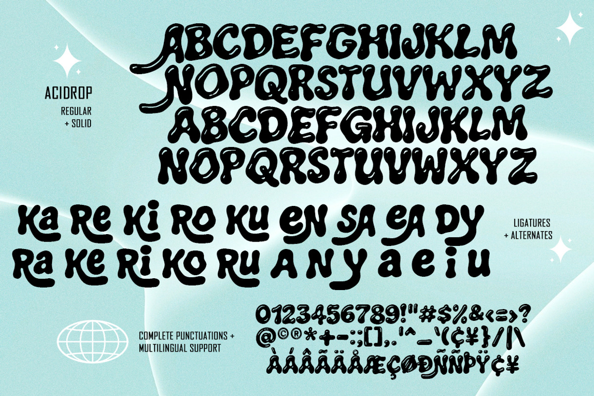 Acidrop Font, a Font by The Branded Quotes (Photo 7 of 8)