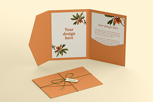 Open & Closed Pocketfold Invitation