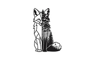 Fox Forest Silhouette Vector Bundle, an Illustration by Creativeshirt (Thumbnail 21 of 31)