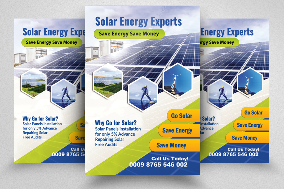 Solar Energy Expert Flyer/Poster, a Flyer Template by Design Up