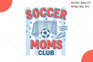 Retro Soccer Mom Club PNG, an Illustration by OK Design
