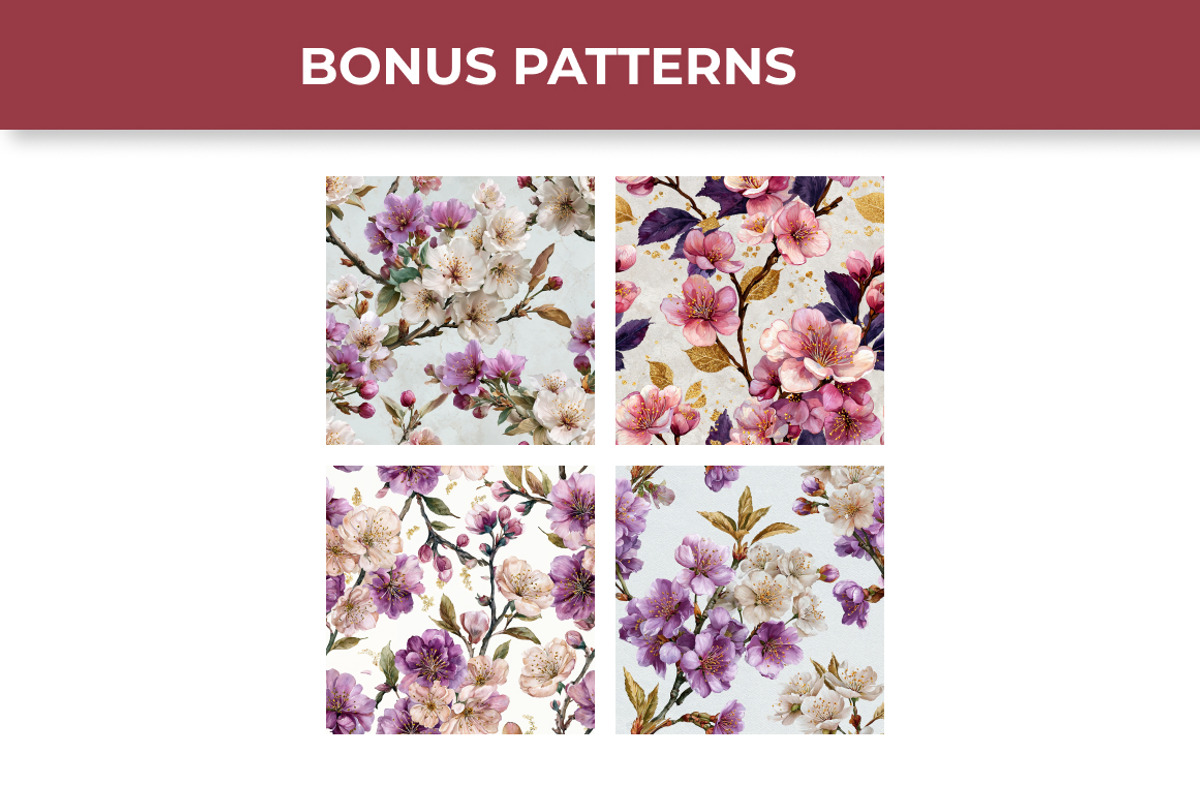 Sakura Blossom Clipart Set, a Decorative Illustration by InkyQueenArt (Photo 5 of 7)