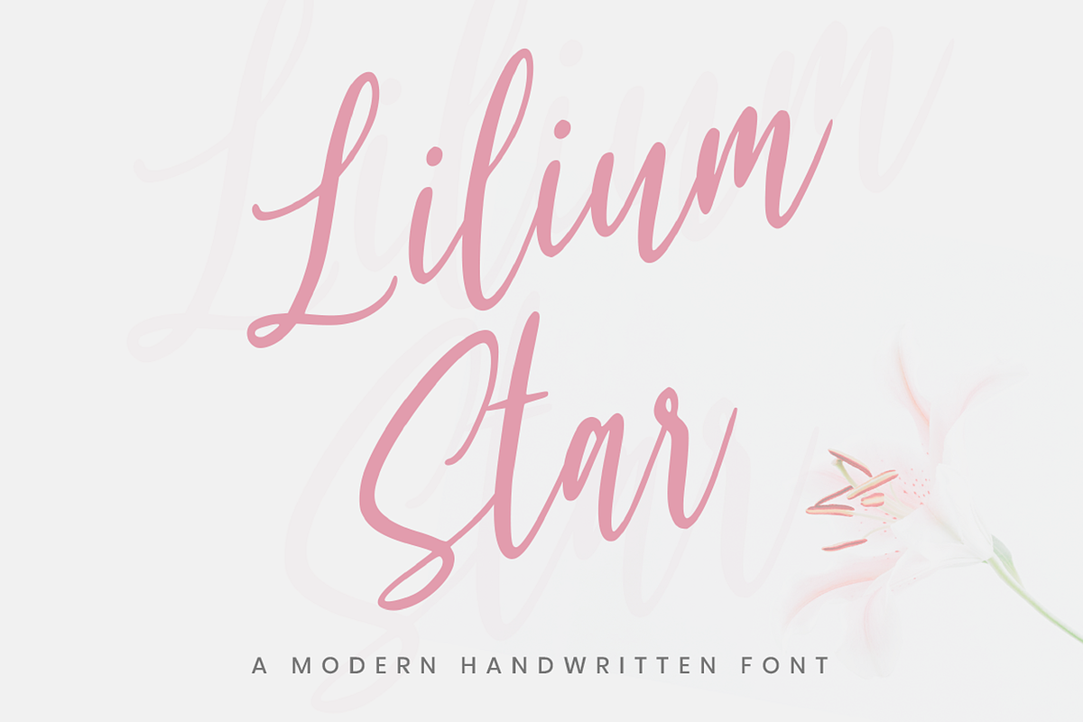 Lilium Star - Handwritten Font