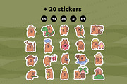 Cute Capybara Jungle Adventure, an Animal Illustration by Palau (Thumbnail 12 of 12)