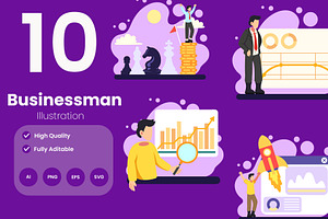 Business Illustration Pack, an Illustration by baii09