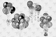 Black and Silver Safari Balloons, an Object Graphic by Digital Curio (Thumbnail 2 of 5)