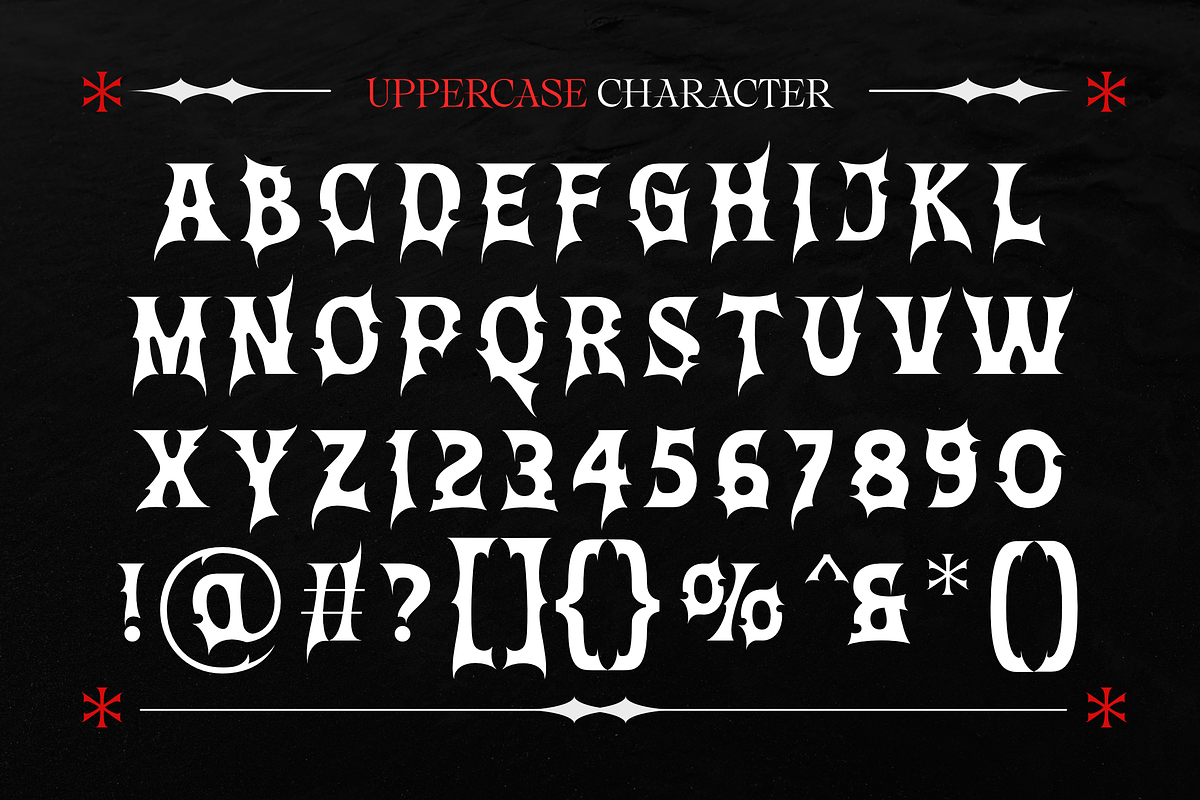 Deamagr - Gothic Fantasy Game Font, a Blackletter Font by Typia Nesia (Photo 12 of 13)