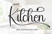 Kitchen | Script Font, a Handwritten Font by Scratchones (Thumbnail 1 of 9)