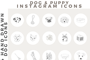 Instagram Dog Highlight Icons