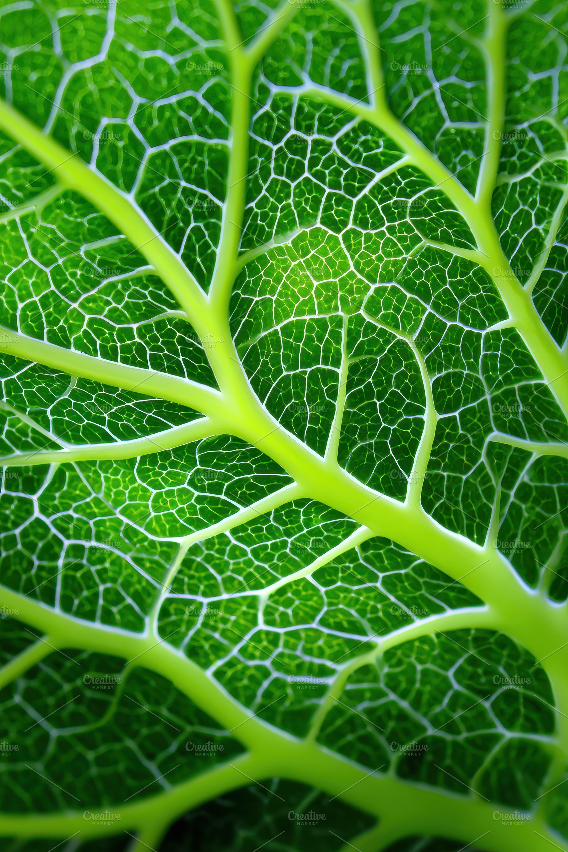 Closeup photo of green leave, a Nature Photo by AlyaAnd