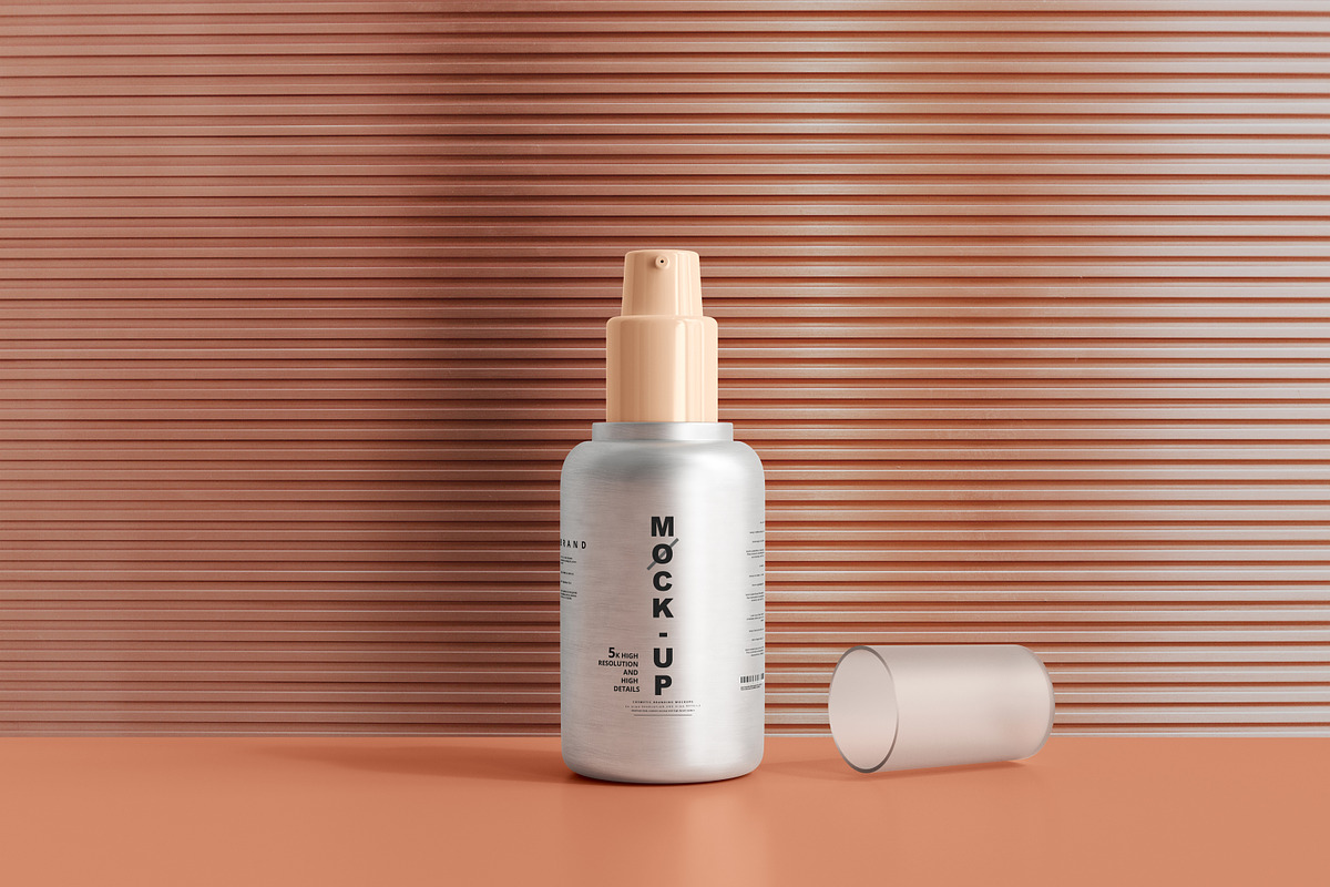 Aluminum Cosmetic Mockup Bundle, a Cups & Container Mockup by pmvch (Photo 107 of 206)