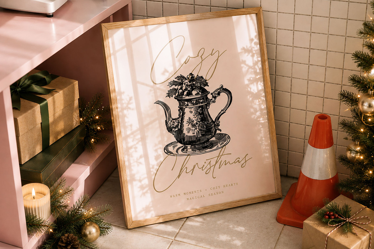 50 Dark Christmas Poster Templates, an Object Graphic by KetteCreate (Photo 14 of 15)