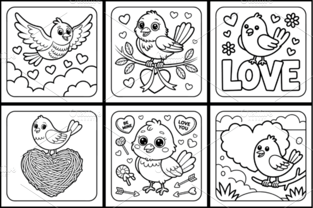 Easy Cozy Valentine's Bird, a Seasonal Illustration by Ink Gallery (Photo 3 of 3)