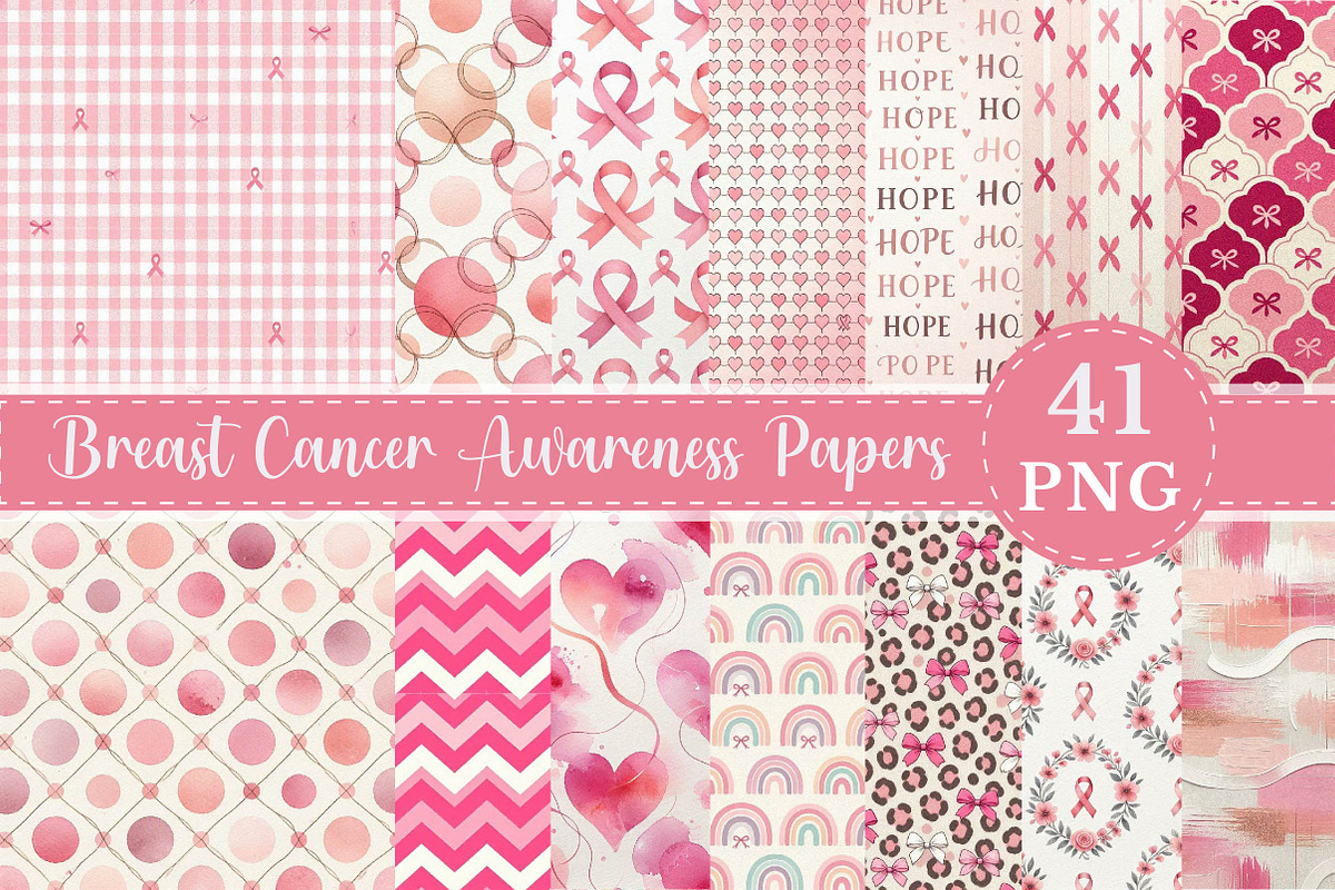 Breast Cancer Awareness Digital, a Pattern Graphic by fashionaddict (Photo 1 of 6)
