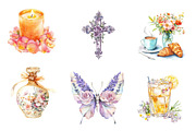 Floral Mothers Day Clipart, an Illustration by CreationArt (Thumbnail 3 of 5)