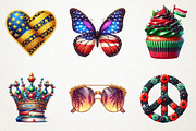 juneteenth Sublimation Clipart, an Illustration by RobertsArt (Thumbnail 2 of 7)