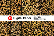 Realistic Leopard Print Fur Texture, a Pattern Graphic by Artonix (Thumbnail 1 of 3)