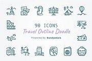 Travel Outline Doodle, an Outline Icon by BomSymbols (Thumbnail 1 of 4)