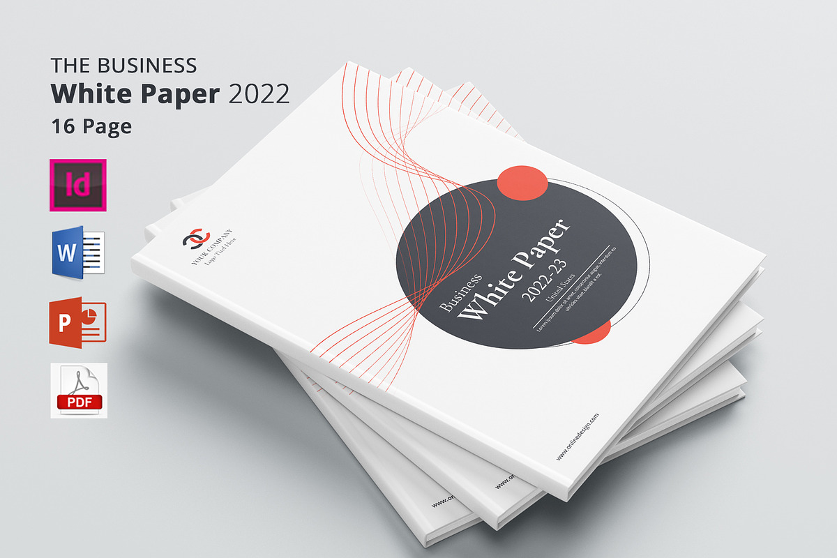 White Paper 16 pages, a Brochure Template by obayes (Photo 1 of 14)