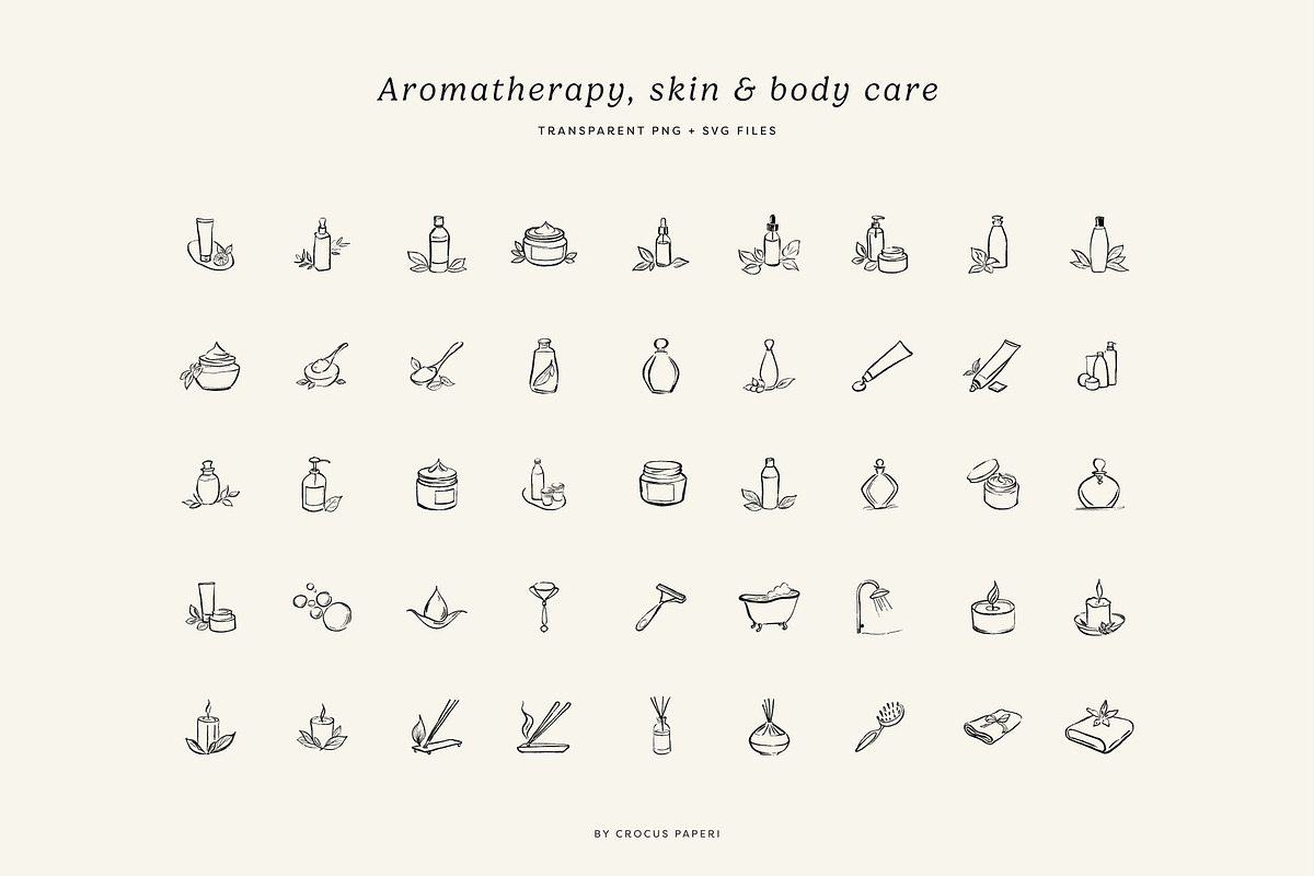 SKINCARE & WELLNESS illustrations, a Healthcare Illustration by Crocus Paperi (Photo 2 of 4)