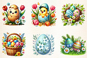 Easter Clipart, Easter Egg Bundle, an Illustration by DreamArtGraphic (Thumbnail 4 of 4)
