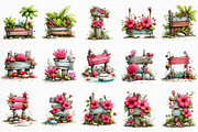 Summer Wood Sign Board Clipart, an Illustration by Craft Nest (Thumbnail 6 of 12)