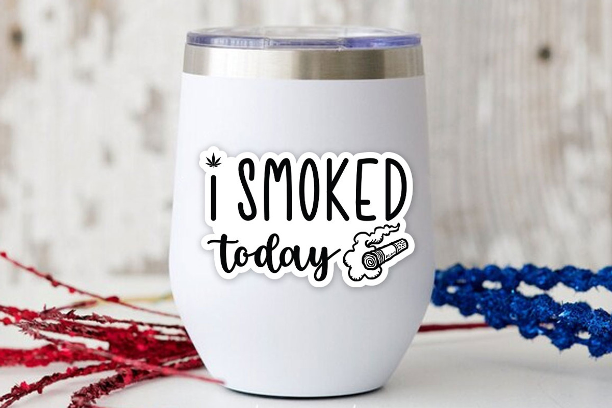 Weed Cannabis Sticker Marijuna Set, an Object Graphic by FiveStarCrafting (Photo 2 of 8)