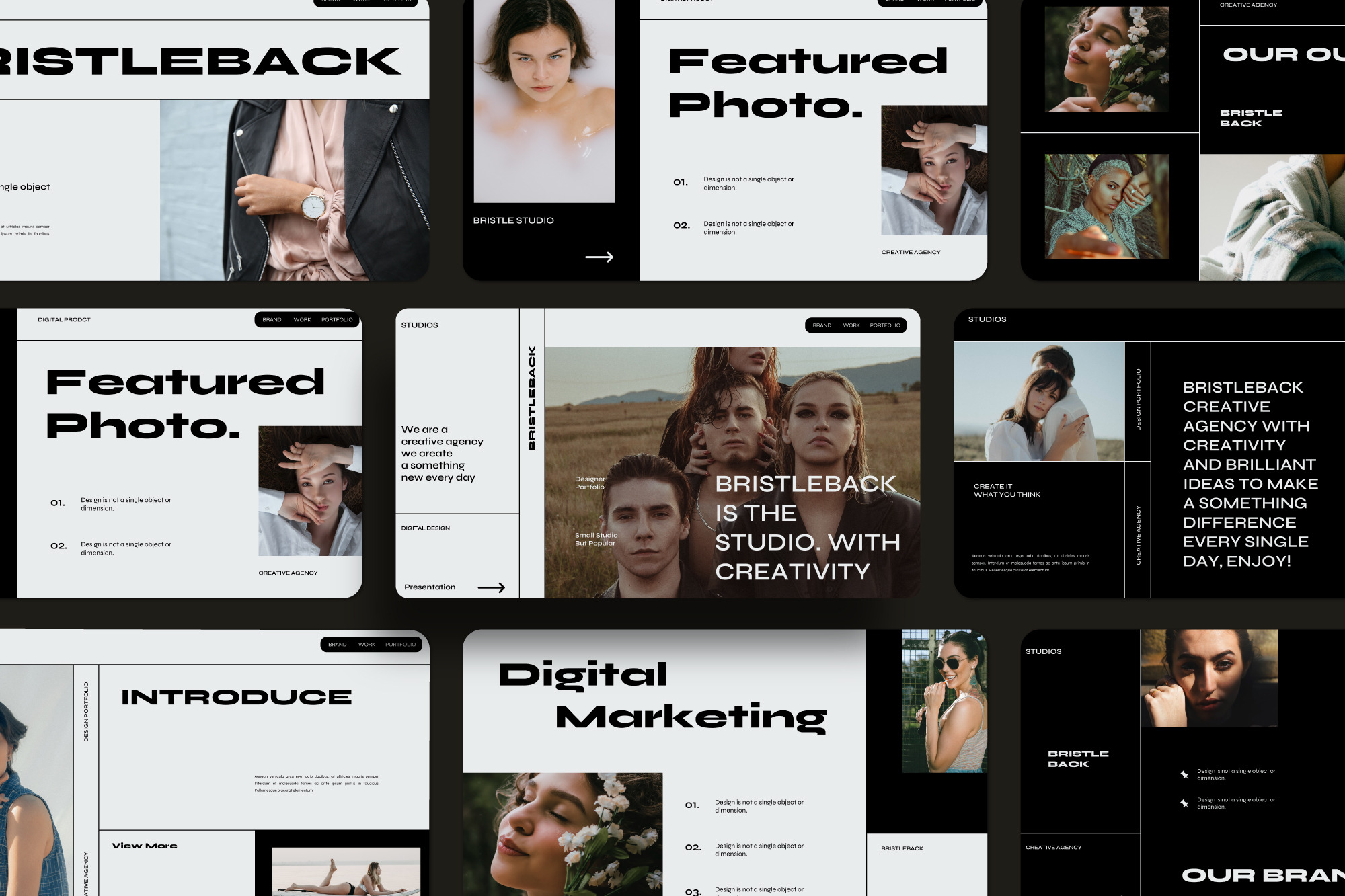 Bristleback Minimal Powerpoint, a Presentation Template by Dirtytemp Studio