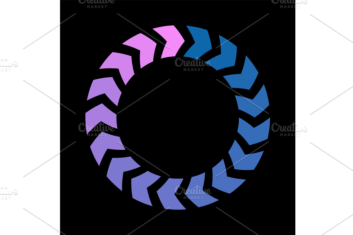 Colorful circle loader icon, an Object Illustration by Things for designers