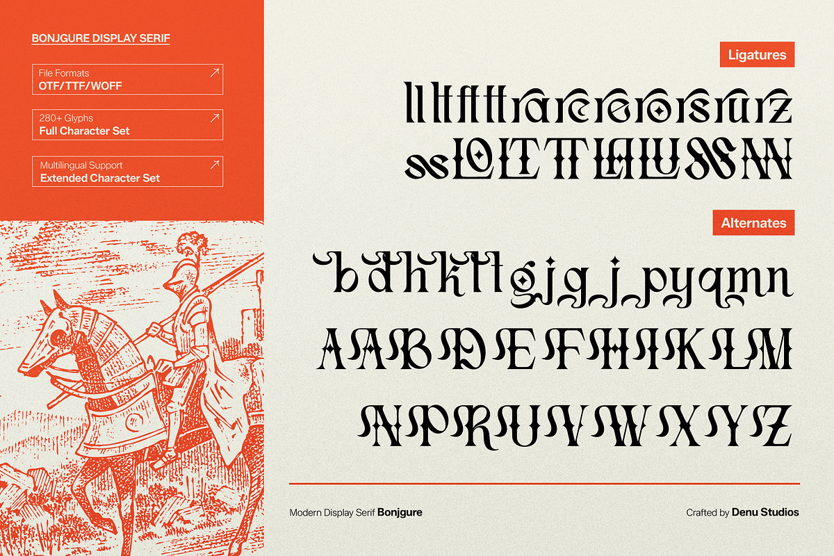 Bonjgure | Modern Display Serif, a Serif Font by Denustudios (Photo 11 of 11)