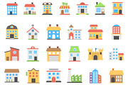 Versatile Buildings Icon Pack., an Icon by Vector Portal (Thumbnail 4 of 6)