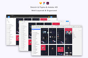 Musicly - Music and Podcast App UI K, an UI Kit Template by Betush (Thumbnail 5 of 6)