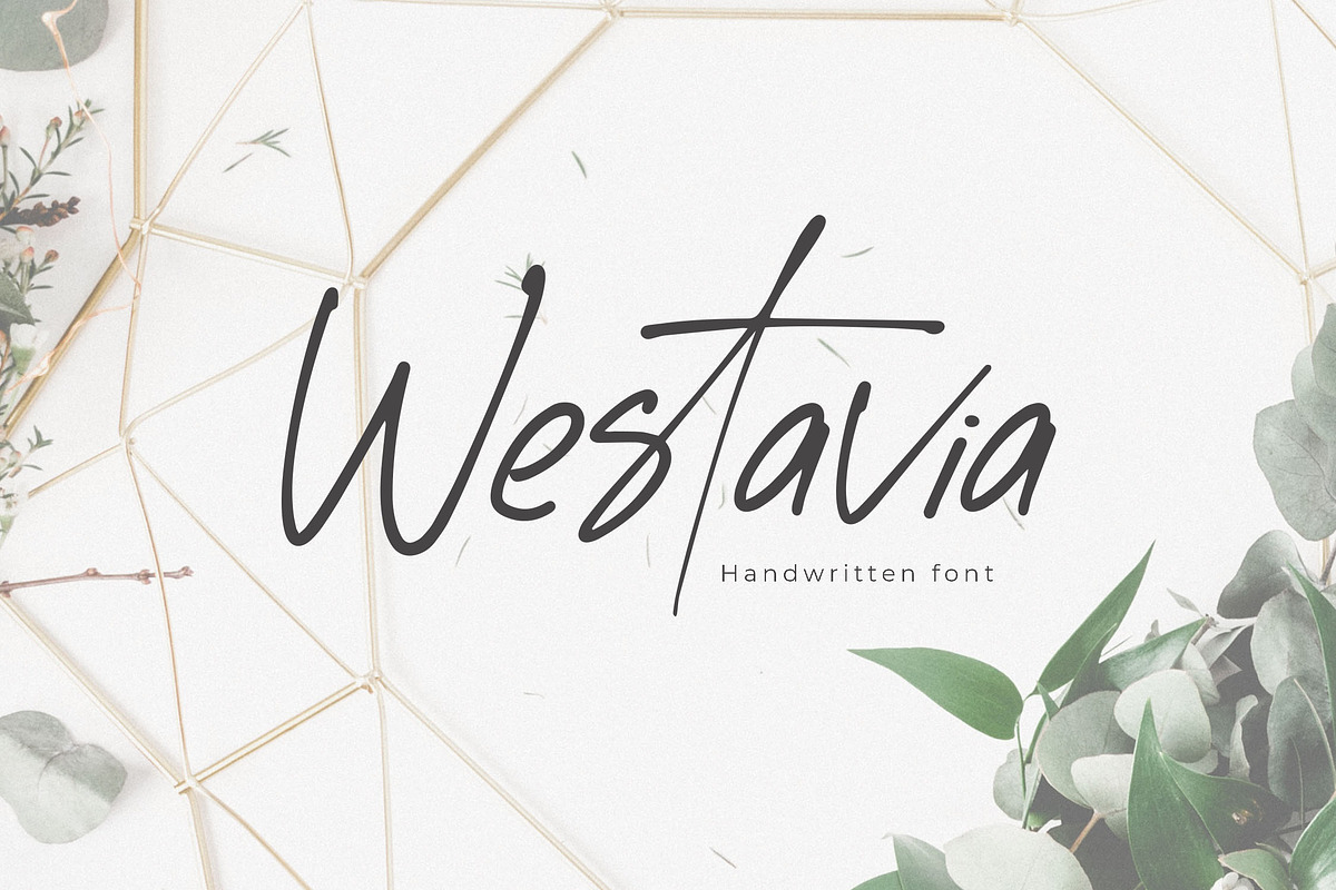 Westavia Handwriting Font, a Script Font by NTC Graphic (Photo 1 of 7)