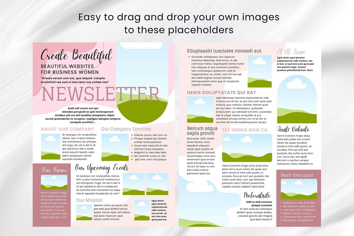 Businesswoman Canva Newsletter, an Email Template by PixelCraft (Photo 10 of 15)