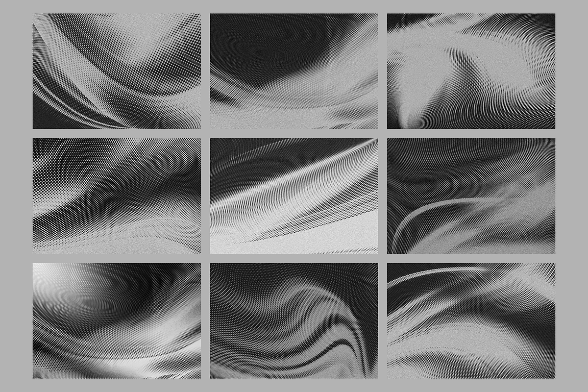 Abstract Halftone Wave Textures, a Texture Graphic by PopotLane (Photo 2 of 6)